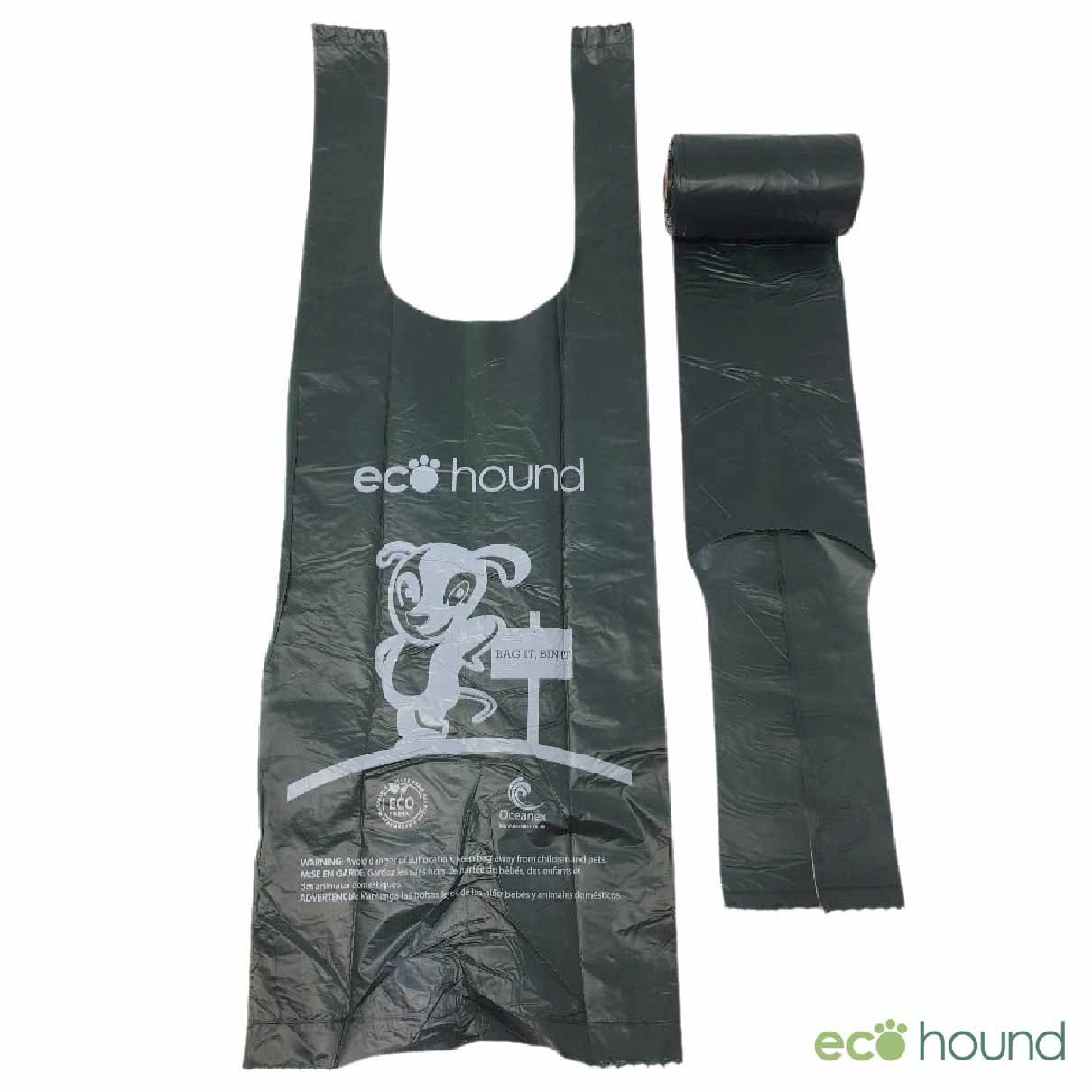 Ecohound 375 Dog Poop Bags with Handles- Medium Bag